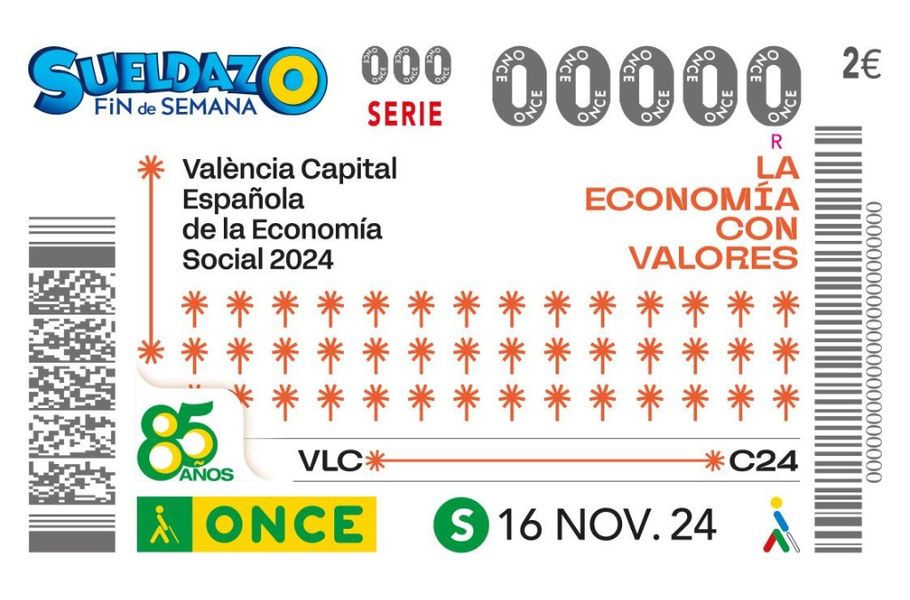 Sorteo especial del cupón de la ONCE dedicado a la Capital Española de la Economía Social